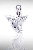Sterling Silver Shark Tooth Pendant DP 310