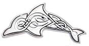 Knotty Dolphin Sterling Silver Pendant DP 3010