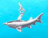 Sterling Silver Hammerhead Shark Charm DC 097
