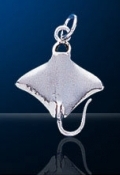 Sterling Silver Manta Ray Charm DC 959