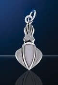 Sterling Silver Squid Charm DC 6736