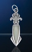 Sterling Silver Squid Charm DC 6836