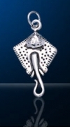 Sterling Silver Stingray Charm DC 297