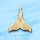 Whale Tail Charm DC 057 in gold