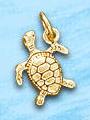 sea turtle charm DC 741 in gold