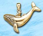 Whale Pendant DP 5715 in gold