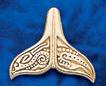 whale tail pendant DP 2723 in gold