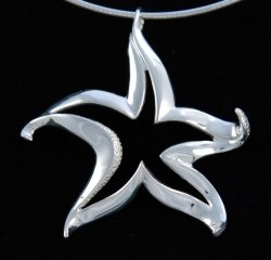 Sterling Silver Starfish Necklace