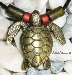 Designer Brass Plated Sea Turtle Necklace