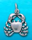 sterling silver crab charm DC 738