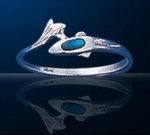 sterling silver dolphin ring DSDR 009