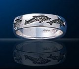 sterling silver dolphin band ring