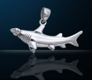 Sterling Silver Hammerhead Shark Pendant