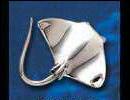 Sterling Silver Manta Ray pendant DP 3815