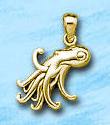 Octopus Pendant DP 0216 in gold