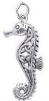 Sterling Silver Seahorse Charm