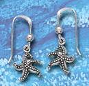 Sterling Silver Sea Star Dangle Earring