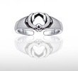 Silver Dolphin Toe Ring