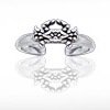 Sterling Silver Crab Toe Ring Dtoe 2372