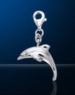 Sterling Silver Clip on Dolphin Charm DC 800