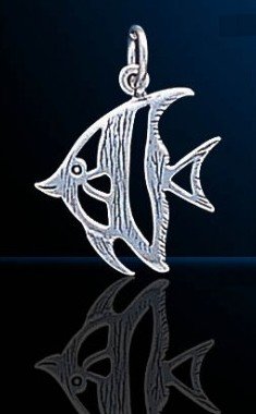 sterling silver fish charm