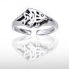 Sterling Silver Fish Toe Ring Dtoe 8371