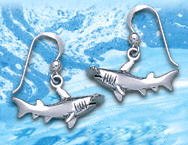 Sterling Silver Hammerhead Shark Earrings