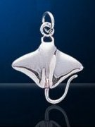 Sterling Silver Manta Ray Charm DC 810