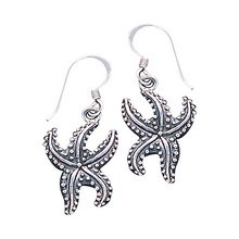 Sterling Silver Starfish Earrings