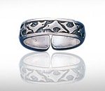 Sterling Silver Dolphin Toe Ring Dtoe 523