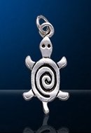 sterling silver sea turtle charm DC 741
