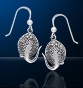 Sterling Silver Stingray Earrings