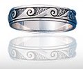 Sterling Silver Surf Wave Ring DWR 355